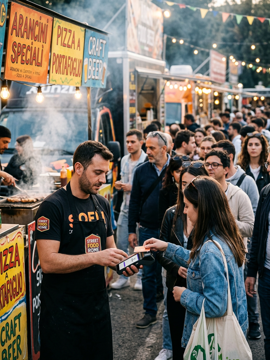 Pagamento con token fisico e terminale vToken